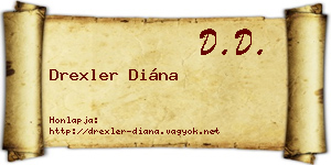 Drexler Diána névjegykártya